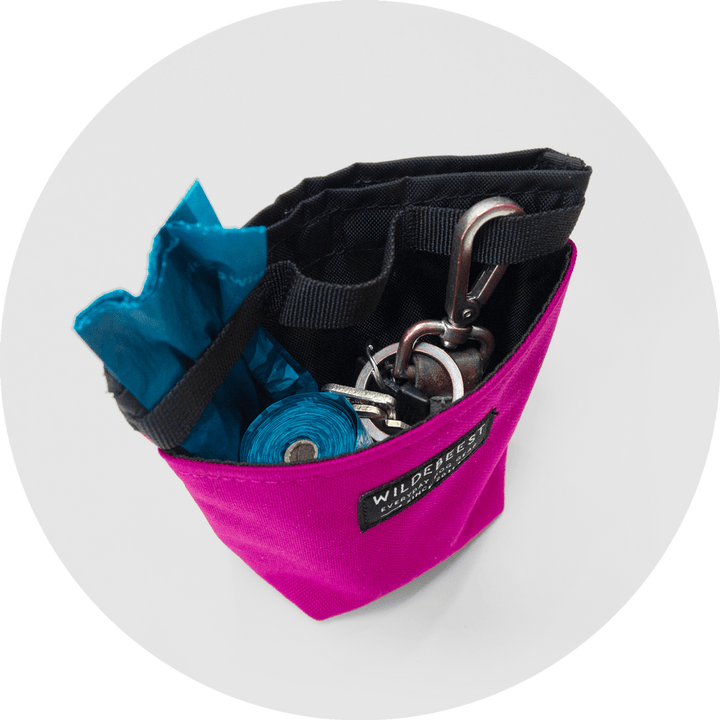 Alamo Dog Treat Pouch/Color-Fuchsia