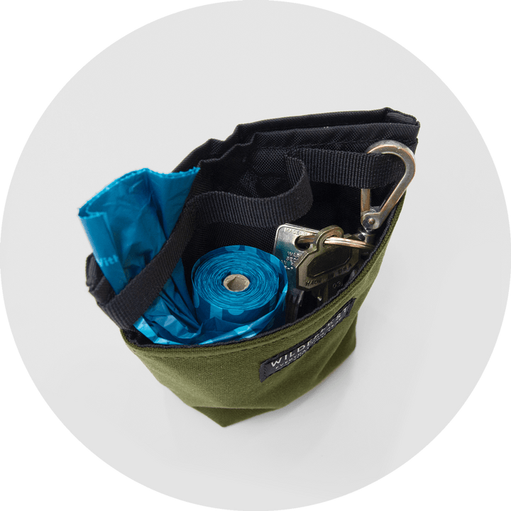 Alamo Dog Treat Pouch/Color-Olive