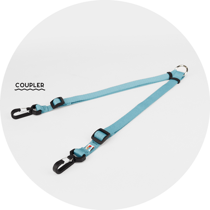 Ashbury Hands-Free Leash System/Color-Sky Blue