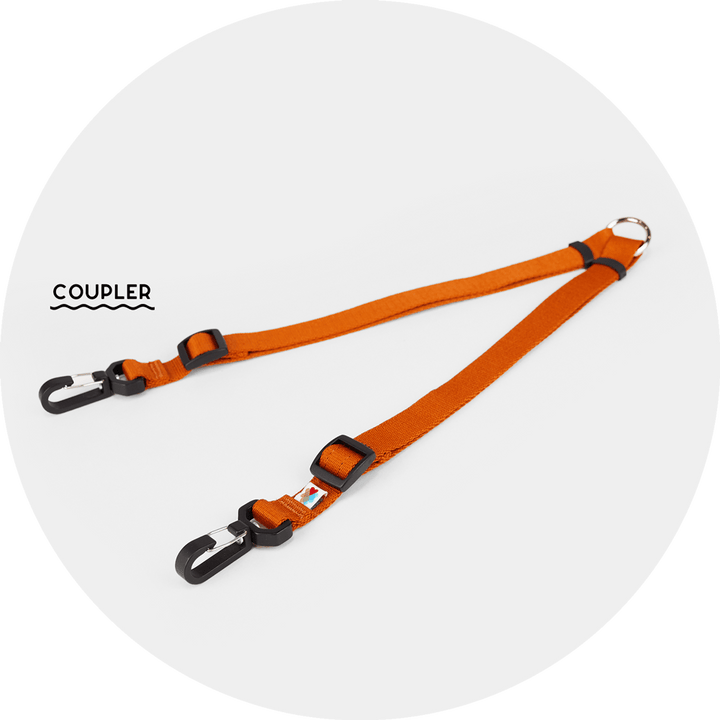 Ashbury Hands-Free Leash System/Color-Burnt Orange